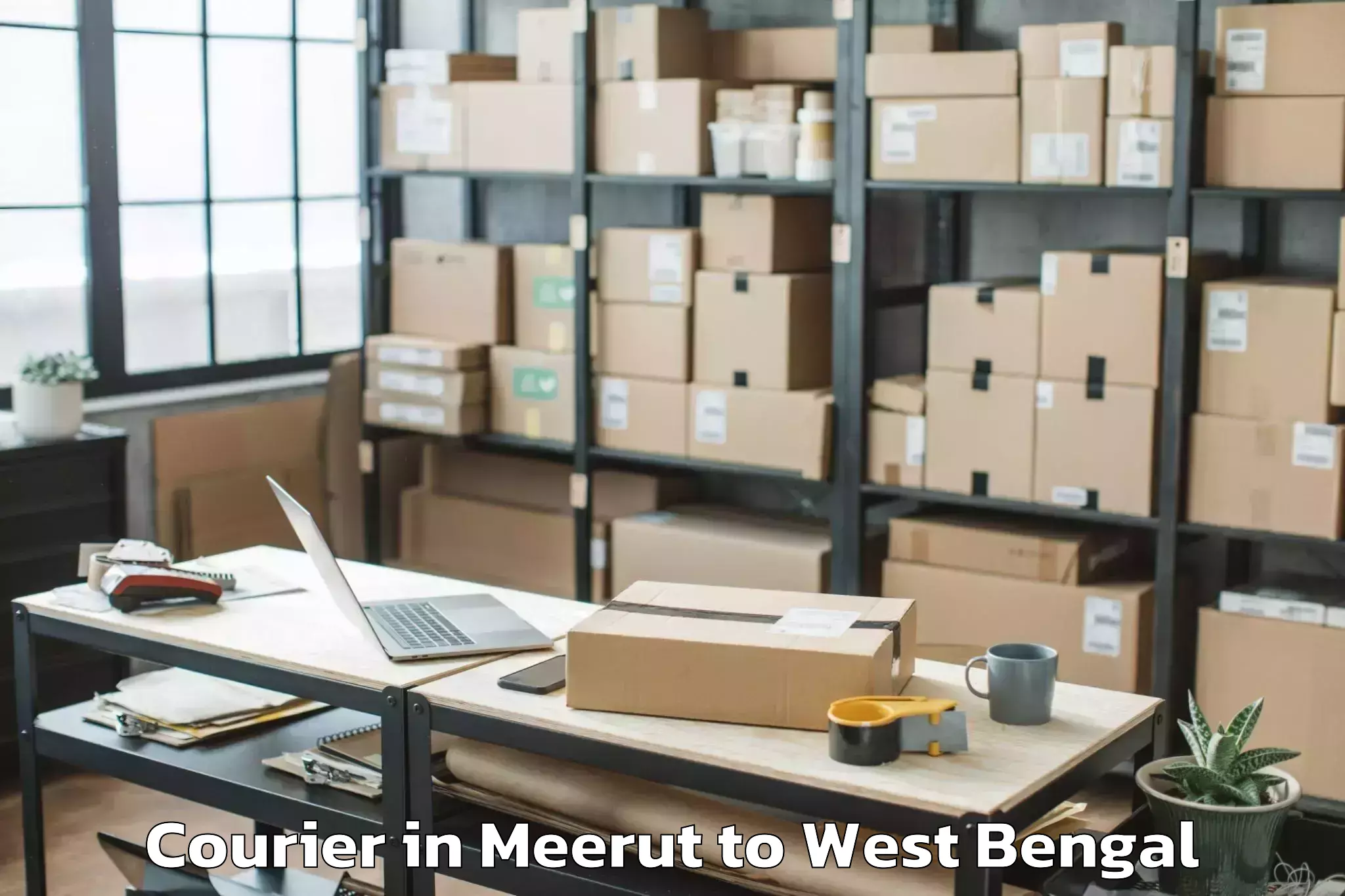 Affordable Meerut to Haldia Port Courier